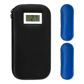 Sac isotherme à insuline avec 2 blocs réfrigérants TSA réutilisables et portables avec affichage de la température, petit médica