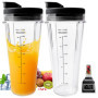 Lot De 2 Rechange Pour Gobelet Pour Ninja 710ml Gobelets De Rechange Pour Mixeur Ninja, Gobelet De Rechange Gobelet De Remplacem