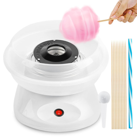 Machine à Barbe à Papa, Barbe à Papa Appareil 450w, Cotton Candy Machine pour Sucre Ou Bonbons Durs Avec Accessoires Facile à Ne
