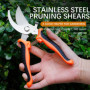 Sécateur de Jardin Professionnel – Cisaille Bypass à Lame Anti-Rouille, et Poignée Ergonomique pour- Avec Gant de Protection une