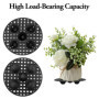 EASYKEENECOM 4 Pcs élévateurs Pot Fleurs Maille Pad - Tapis Ronde De Drainage en Plastique pour Intérieur Terrasse Bonsai Extéri