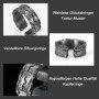 Auriselle Bague Homme Réglable Porte-bonheur Motif Texture Vintage Viking Rétro Bague ouverte Pouce Gothique Punk Bijoux Cadeaux
