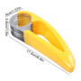 Coupe-Banane en Acier Inoxydable,Forreen 3 Pièces Banane Trancheuse Multifonctionnel Portable Banane Slicer avec 6 Lames pour Sa