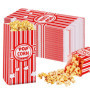 WANDGU Lot de 200 sacs à pop-corn : 9 x 6 x 21 cm Sacs à pop-corn rétro en papier kraft pour pop-corn, accessoires pour bonbons,