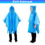 PBUSPU 2 Pièces Ponchos de Pluie avec Chapeau, Poncho de Pluie Réutilisable, Vêtements de Pluie pour Adultes,Poncho de Pluie éta