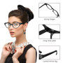 Accessoires Années 50 Femmes, 5 Pièce Costume des Années 1950, Pois Écharpe Gant Boucle Oreille Bandeau Lunettes, Accessoires De