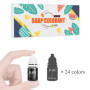 Colorants de Savon - 24 Couleurs Teinture de Savon Liquide pour la Fabrication de Savon, Bombe de Bain - Colorant de Bombe de Ba