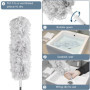 Uootach Plumeau Poussière, Plumeau Télescopique, Jusqu'à 2,8 m de Long Collecteur de poussière en Microfibre rétractable Extra L