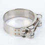 Lot de 2 colliers de serrage à boulon articulé en acier inoxydable 48-51 mm - Collier de serrage robuste pour tuyau d'échappemen