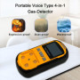 Scondaor Détecteur de fuite de gaz pour H2S CO O2 et LEL, détecteur de gaz portable avec alarmes audibles, visuelles et vibrante