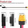 MEIRIYFA Câble d'extension adaptateur SAE vers XT60, câble XT-60 femelle vers SAE avec 12 AWG pour station d'alimentation de gén