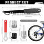 FERRGIA Démonte Cassette Vélo Chain,5 Pièces Outil Retrait Cassette de Vélo Kit,Universel D'extracteur Cassette,Extracteur de Ma