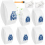 FERRGIA Lot de 6 Sac Aspirateur Compatibles avec Miele Hyclean GN Aspirateurs Classic C1,Complete C2,Complete C3,S2,S5,S6,S8,S80