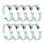 Lot de 10 colliers de serrage réglables en acier inoxydable - 46-70 mm - Pour voiture, industrie, connexion et sécurisation des 