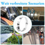 Lot de 10 colliers de serrage réglables en acier inoxydable - 46-70 mm - Pour voiture, industrie, connexion et sécurisation des 