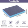 Lot de 7 éponges abrasives - 80/120/180/220/320/400 - 7 éponges de ponçage différentes - Assortiment de tampons abrasifs - Grain