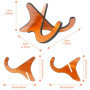 Support en Bois pour Ukulélé, 2 Pcs Supports pour Ukulélé Conviennent à la Guitare au Ukulélé et à la Mandoline, Support de Guit