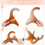 Support en Bois pour Ukulélé, 2 Pcs Supports pour Ukulélé Conviennent à la Guitare au Ukulélé et à la Mandoline, Support de Guit
