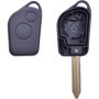 ANGOFIZ Coque Clé Télécommande Compatible avec Citroen Berlingo Picasso Saxo Xsara Peugeot Partner Lame Vierge + 2 Boutons Pouss