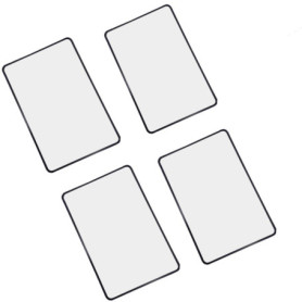 Loupe de Lecture,4 pièces Loupe Grossissante Légère,Loupe de Lecture Pleine Page,Rectangulaire Loupe,pour Les Personnes âgées,Le