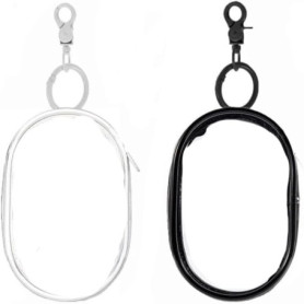 Wxinsheng Sac de Rangement Écouteurs Petit Sac,2 Sacs de Rangement Transparents avec Porte clés,D'organisation de Câbles,Mini Ac