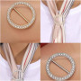 Taille Boucle Cravate Pin Clips,4 pinces T-Shirt Clips Anneau Clip pour Femmes Taille Boucle Cravate Pin Clips Écharpe Boucles C