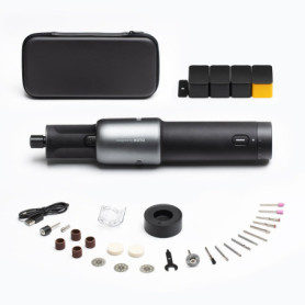 HOTO 35 en 1 Outil Rotatif Multifonction sans Fil, 2000 mAh, 5 Vitesses, 5000-25000 tr/min, Charge de Type C, Lumière Annulaire 