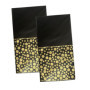 TAFACE Nappe en Or Noir 2pcs 137cm * 274cm, Nappe décorative à Motif de Points, épaissie imperméable et résistante à l'huile, dé