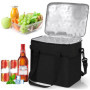Poraceous Sac Isotherme Repas 16L, Doublure Résistante Aux Fuites Glaciere Souple Isotherme, Sac de Courses, Sacs de Pique-Nique