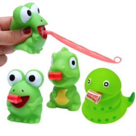 3 Jouets Animaux pour Enfants, Jouet à Presser, Jouet à Presser Grenouille, Jouet pour Enfants Dinosaure, Jouet Pop Langue