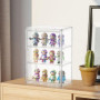 Vitrine Acrylique, Vitrine Exposition pour Objets de Collection 36x13x27cm 2 étagères Vitrine Anti Poussière Certifiée UV pour F