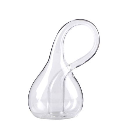 Klein bottle Bottle, Bouteille jamais pleine d'eau, vase en verre de géométrie mathématique, décoration bureau (avec base), 9*16