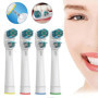 Brossettes de rechange Compatible avec Braun Oralb Dual Clean, Têtes de Rechange pour Brosse à Dents Electrique Oralb, 8 Pièces