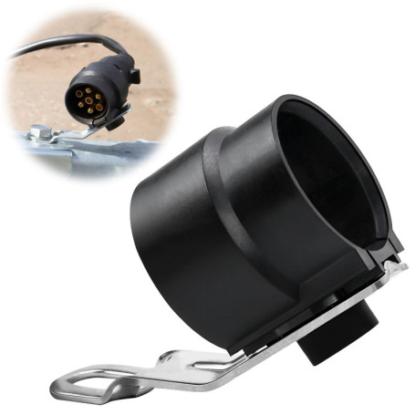 BHHTBB Support de prise de remorque, support de fiche, support de remorque pour adaptateur 7 à 13 broches avec plaque de montage