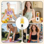 BIZOI Mixeur Portable, Personal Fresh Juice Mixer, Mini Mixeur avec Écran LED, Blender Smoothie Portable, pour Shakes, Smoothies