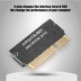 ASHATA Carte Adaptateur SATA M. 2 vers pour 2012, SATA M.2 NGFF SSD vers Disque Dur 2012, Adaptateur sans Pilote