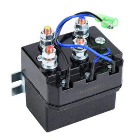 Relais de solénoïde de treuil, pour relais de solénoïde de contacteur de treuil ATV UTV de treuils 1500-5000lb, noir