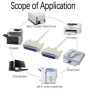 PNGKNYOCN Câble d'imprimante parallèle DB25 mâle à mâle pour la connexion entre un ordinateur avec interface DB25 femelle et l'i