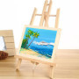 HAKZEON Lot de 6 Chevalets de Table en Bois avec Barre Mobile, 30 cm Chevalet Pliable en Bois pour Peintures, Dessins, Photos En