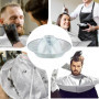 Cape de coupe professionnelle,1 Pièce,Cape De Coiffure,Étanche Accessoire de Coiffure,Attache Auto-adhésive Coupe de Cheveux Cap