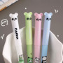 Lot de 4 stylos à bille effaçables avec 20 recharges, motif panda de dessin animé, stylo effaçable, 0,5 mm, pour fournitures sco
