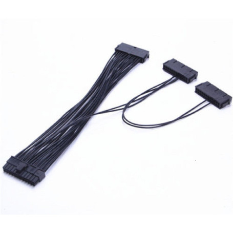 Câble d'alimentation triple alimentation 3 24 broches ATX câble adaptateur carte mère cordon (30 cm) pour machine BTC Miner