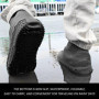 1 paire de couvre-chaussures imperméables et résistants à la pluie - En silicone - Réutilisables - Antidérapants - Unisexe