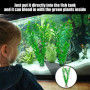 DHSBGWSX Lot de 6 plantes d'aquarium artificielles - Accessoires pour plantes aquatiques d'aquarium - Décoration d'aquarium - Pl