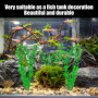 DHSBGWSX Lot de 6 plantes d'aquarium artificielles - Accessoires pour plantes aquatiques d'aquarium - Décoration d'aquarium - Pl