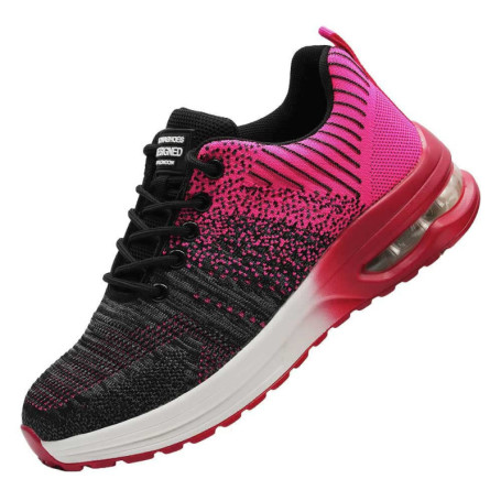 Rona Shoes Chaussures de Sécurité Baskets de Sécurité Chaussure de Travail Légère Confortable Femme Delta Pink EU 35