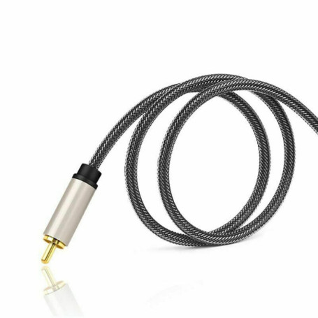 NC Câble RCA plaqué or 3,5 mm jack vers RCA / phono stéréo Y Splitter audio AUX Câble audio numérique HDTV Câble de connexion au