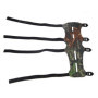 Namvo Protection de Bras réglable en Cuir pour tir à l'arc - Camouflage - 4 Sangles et Protection des Doigts en Silicone
