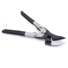 NUZAMAS Cisaille à tôle robuste - Coupe droite - Coupe-tôle d'acier fine - Coupe industrielle - 27 cm