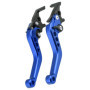 Leviers De Moto Réversibles, Levier D'embrayage de Frein 2Pcs Universal Modifié Double Levier de Frein à Disque Pour Scooter Mot